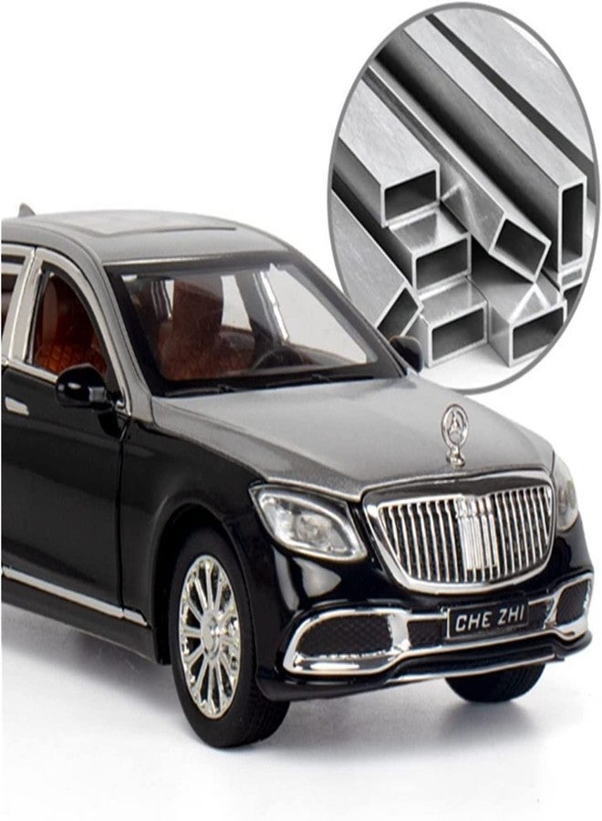 Parshya Toy car Model 1:24 for Maybaach S600 Alloy Metal Car Model Diecast Toy with Sound and Light Great Gift for Boys and Girls Above 3 Year(Colors as Per Stock) - Image 3